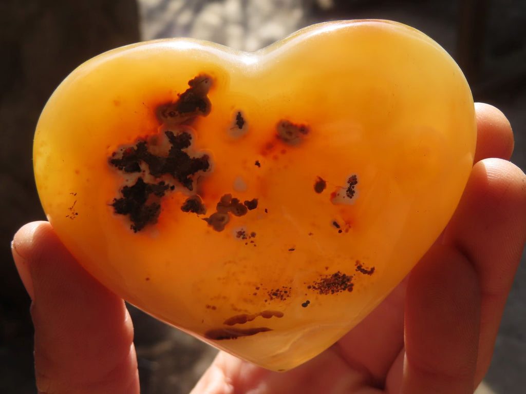 Polished Large Agate Hearts  x 6 From Madagascar - Toprock Gemstones and Minerals 
