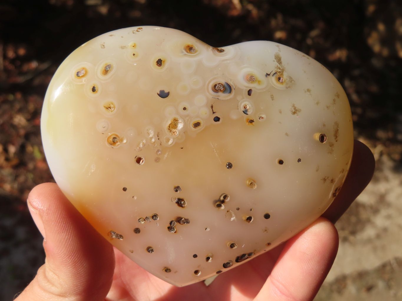 Polished Large Agate Hearts  x 6 From Madagascar - Toprock Gemstones and Minerals 