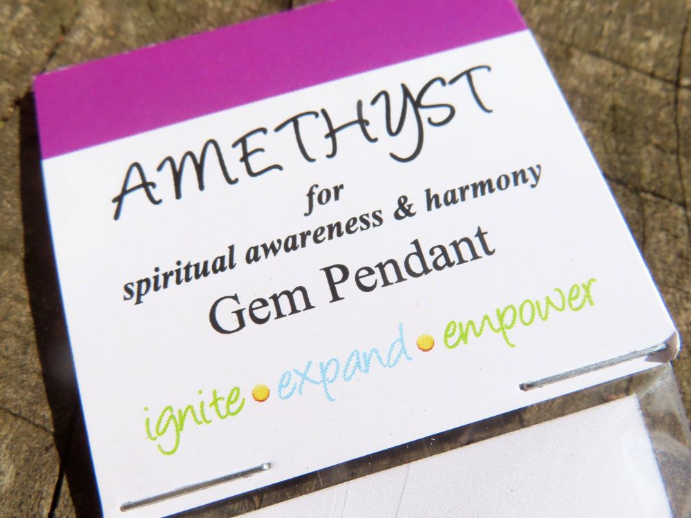 Polished Double Terminated Amethyst with Silver Wire Wrapped Pendant  - sold per piece - From South Africa - TopRock