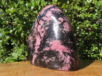Polished Rhodonite Standing Free Form x 1 From Madagascar - TopRock