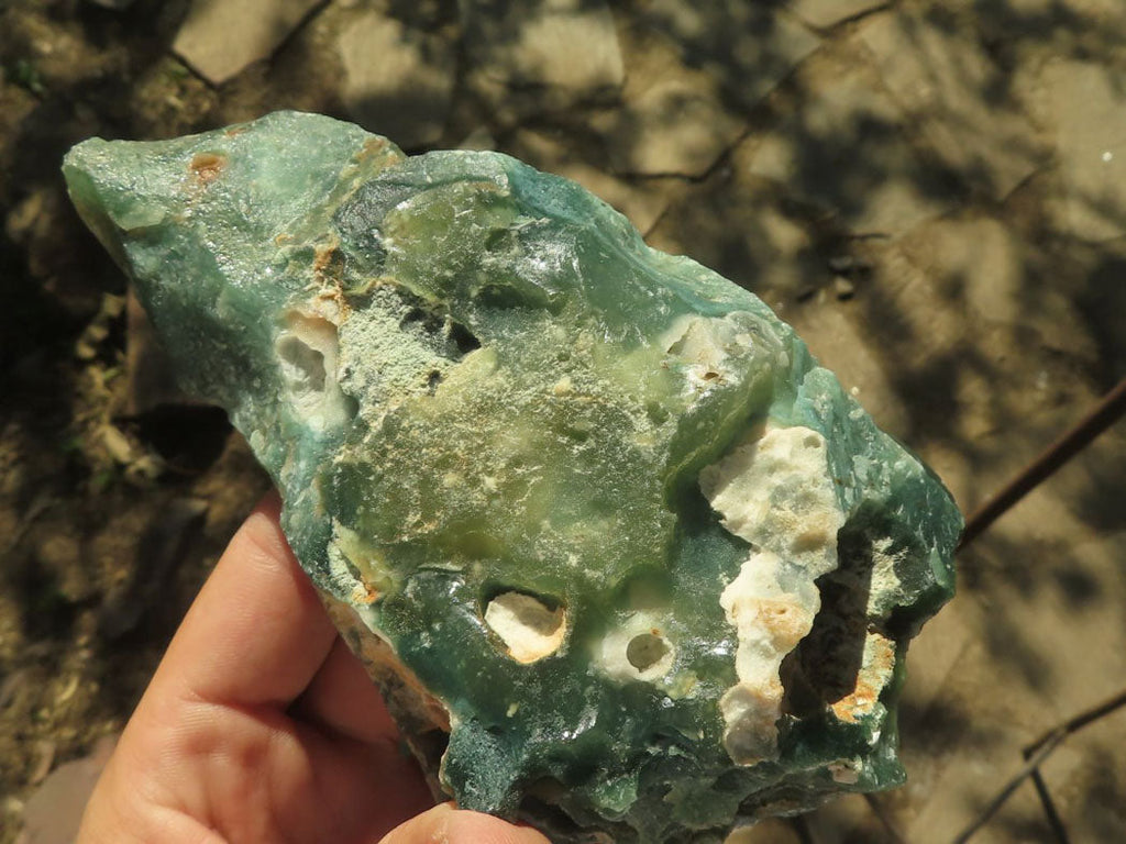 Natural Rough Green Mtorolite Specimens  x 4 From Zimbabwe - TopRock