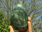 Polished Emerald Fuchsite Quartz Standing Free Form x 1 From Madagascar - Toprock Gemstones and Minerals 