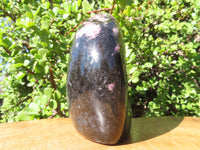 Polished Rhodonite Standing Free Form x 1 From Madagascar - TopRock