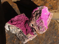 Natural Salrose Cobaltion Dolomite Specimens x 6 From Kakanda, Congo - Toprock Gemstones and Minerals 