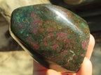 Polished Fluorescent Ruby Corundum In Chrome Verdite Free Forms x 3 From Zimbabwe - Toprock Gemstones and Minerals 