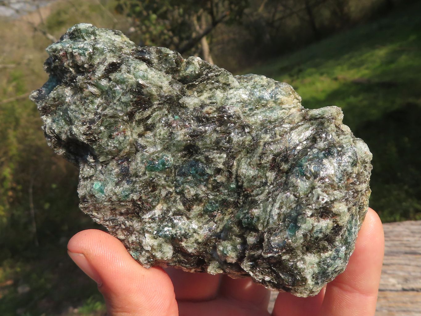 Natural Green Emerald In Mica & Quartz Matrix Specimens  x 5 From Zimbabwe - TopRock