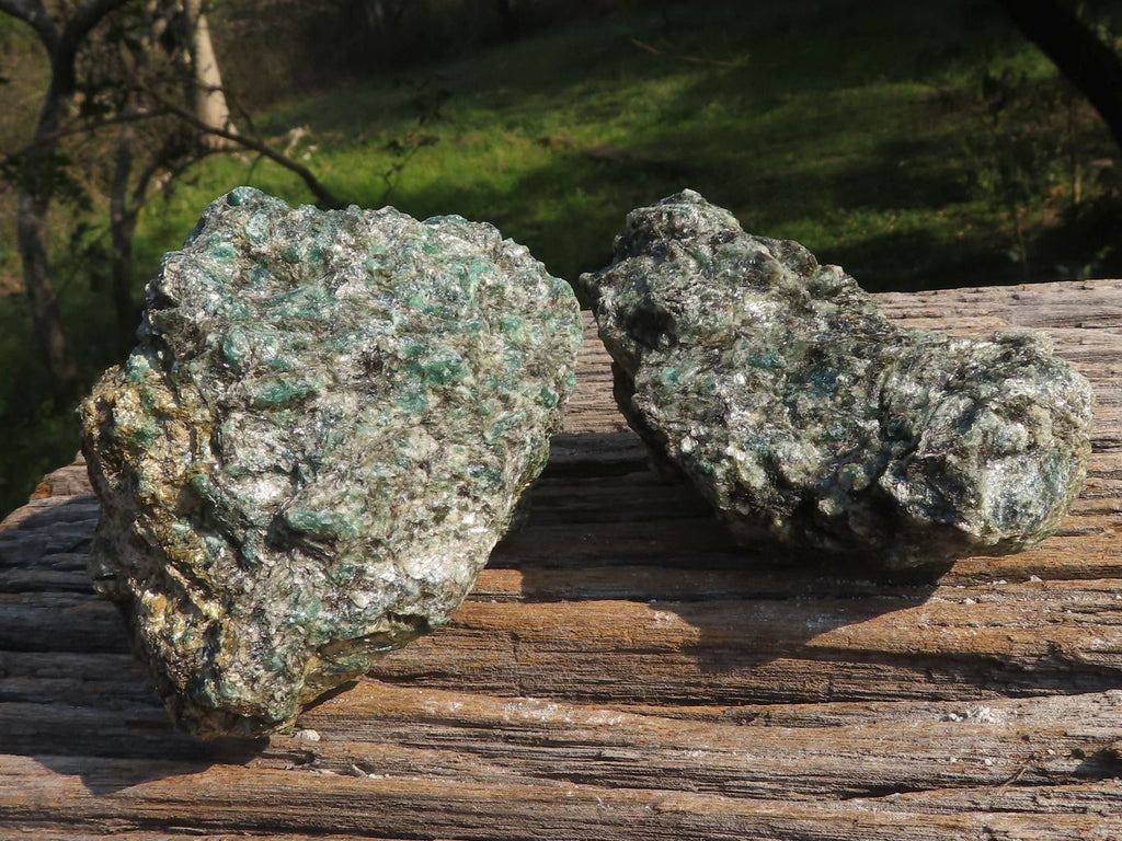 Natural Green Emerald In Mica & Quartz Matrix Specimens  x 5 From Zimbabwe - TopRock