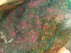 Polished Fluorescent Ruby Corundum In Chrome Verdite Free Forms x 3 From Zimbabwe - Toprock Gemstones and Minerals 