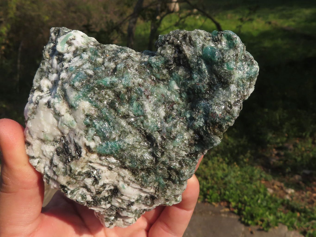 Natural Green Emerald In Mica & Quartz Matrix Specimens  x 5 From Zimbabwe - TopRock