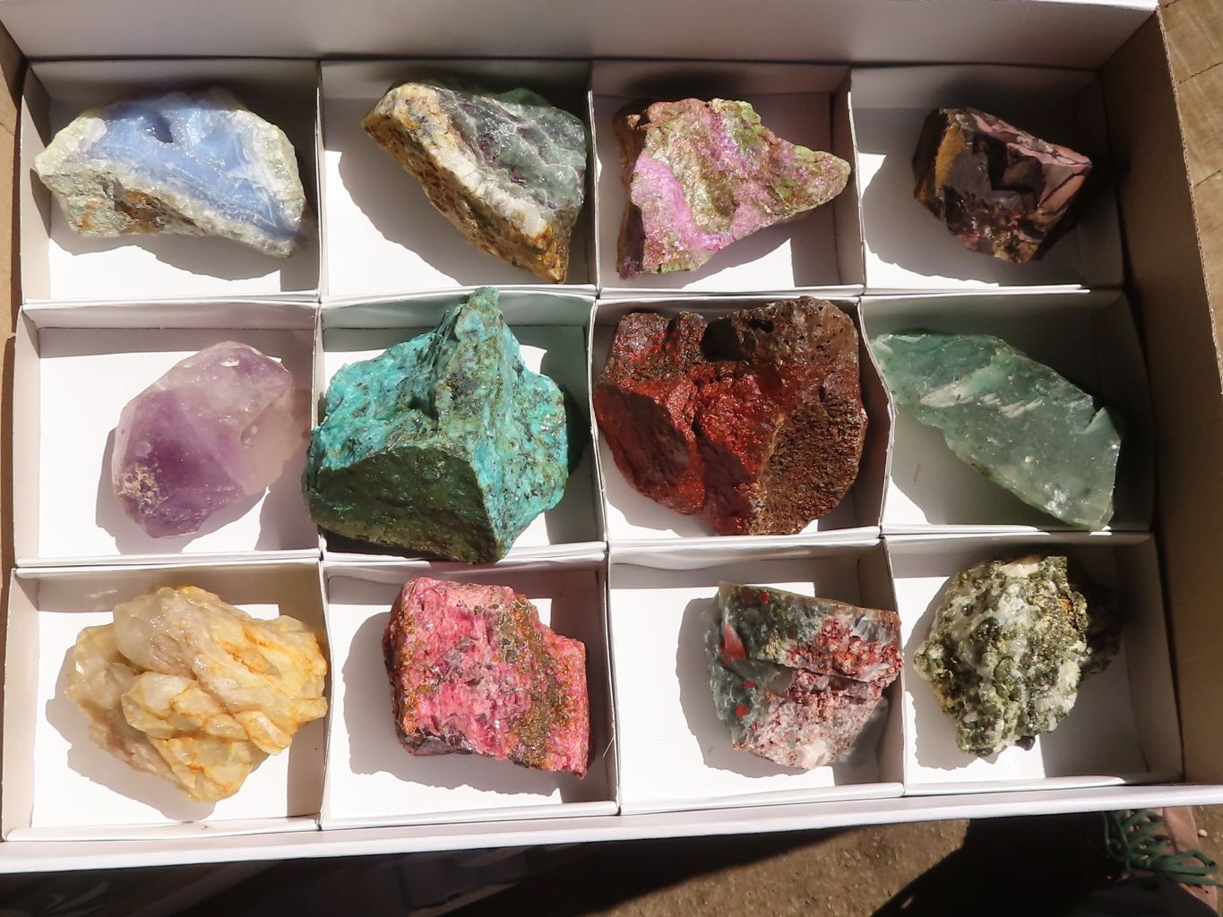 Natural Mixed Selection Of Rough Specimens  x 12 From Southern Africa - Toprock Gemstones and Minerals 