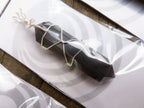 Polished Double Terminated Black Tourmaline with Silver Wire Wrapped Pendant  - sold per piece - From South Africa - TopRock