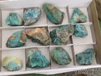 Natural Rough Blue Shattuckite Specimens  x 12 From Kaokoveld, Namibia - TopRock