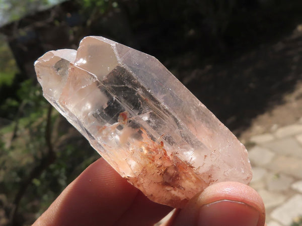 Natural Clear Intact Quartz Crystals  x 35 From Zambia