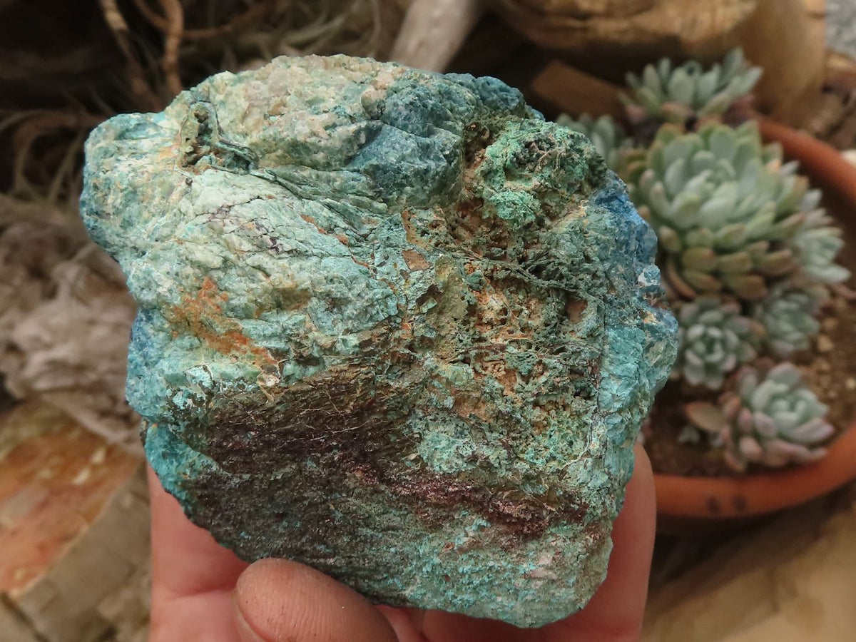 Natural Rough Blue Shattuckite Specimens  x 12 From Kaokoveld, Namibia - TopRock