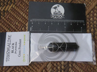 Polished Double Terminated Black Tourmaline with Silver Wire Wrapped Pendant  - sold per piece - From South Africa - TopRock