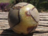 Polished Septarian (Calcite & Aragonite) Spheres x 6 From Mahajanga, Madagascar - TopRock