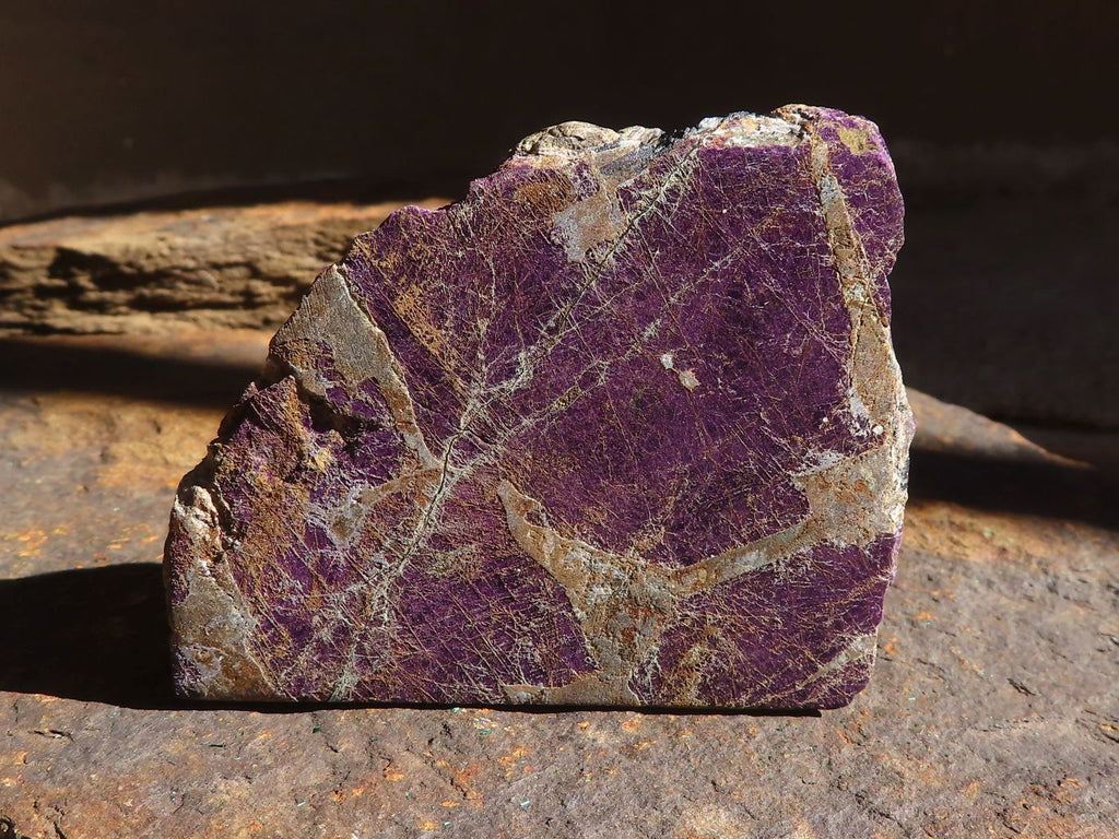 Polished  Metallic Purpurite Slices With Matte Finish x 6 From Erongo, Namibia - Toprock Gemstones and Minerals 