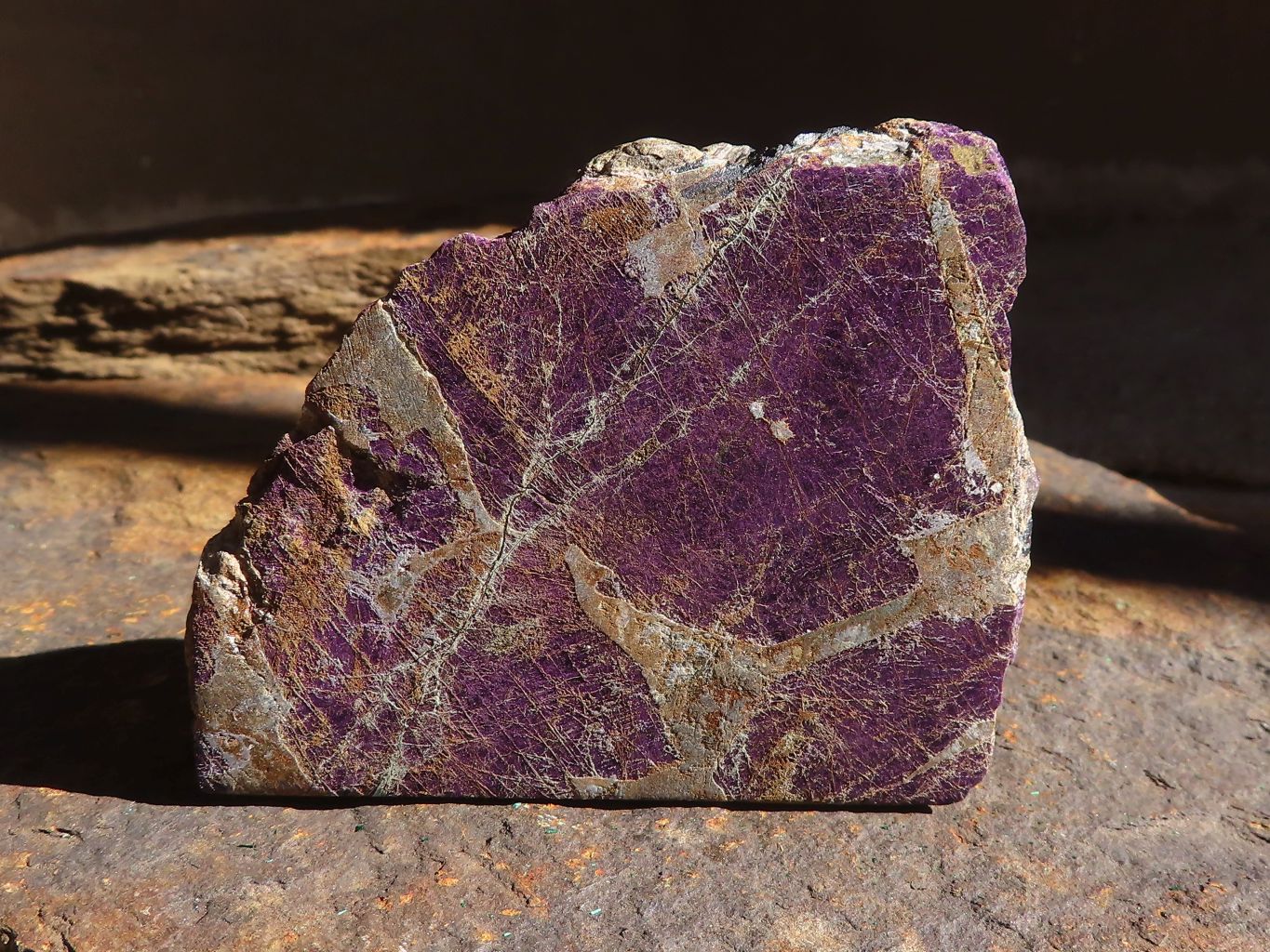 Polished  Metallic Purpurite Slices With Matte Finish x 6 From Erongo, Namibia - Toprock Gemstones and Minerals 
