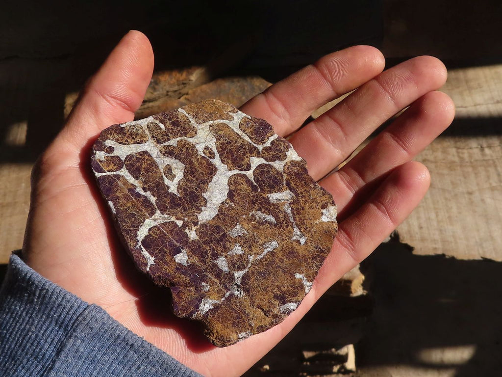 Polished  Metallic Purpurite Slices With Matte Finish x 6 From Erongo, Namibia - Toprock Gemstones and Minerals 