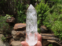 Polished Icy Clear Quartz Points  x 6 From Madagascar - TopRock