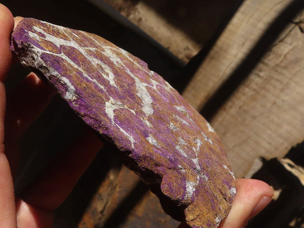 Polished  Metallic Purpurite Slices With Matte Finish x 6 From Erongo, Namibia - Toprock Gemstones and Minerals 