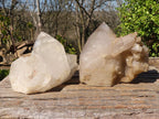 Polished Quartz Crystal Clusters x 2 From Angola - Toprock Gemstones and Minerals 
