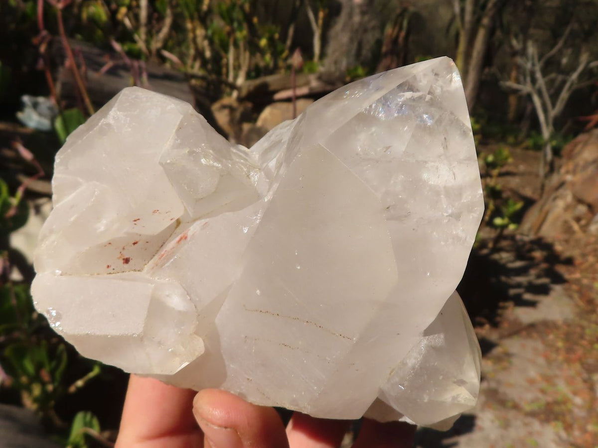 Polished Quartz Crystal Clusters x 2 From Angola - Toprock Gemstones and Minerals 