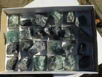Natural Watermelon Fluorite Cobbed Specimens x 24 From Uis, Namibia - TopRock