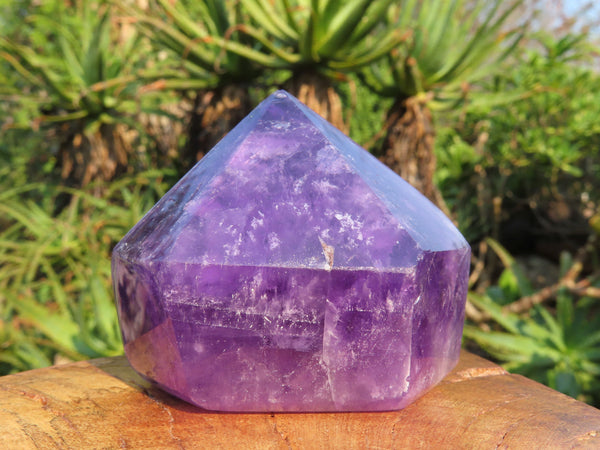 Polished  Chevron Amethyst Quartz Crystals  x 6 From Zambia - TopRock