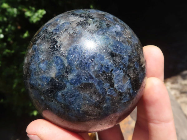 Polished Blue Iolite / Water Sapphire Spheres  x 2 From Madagascar - TopRock