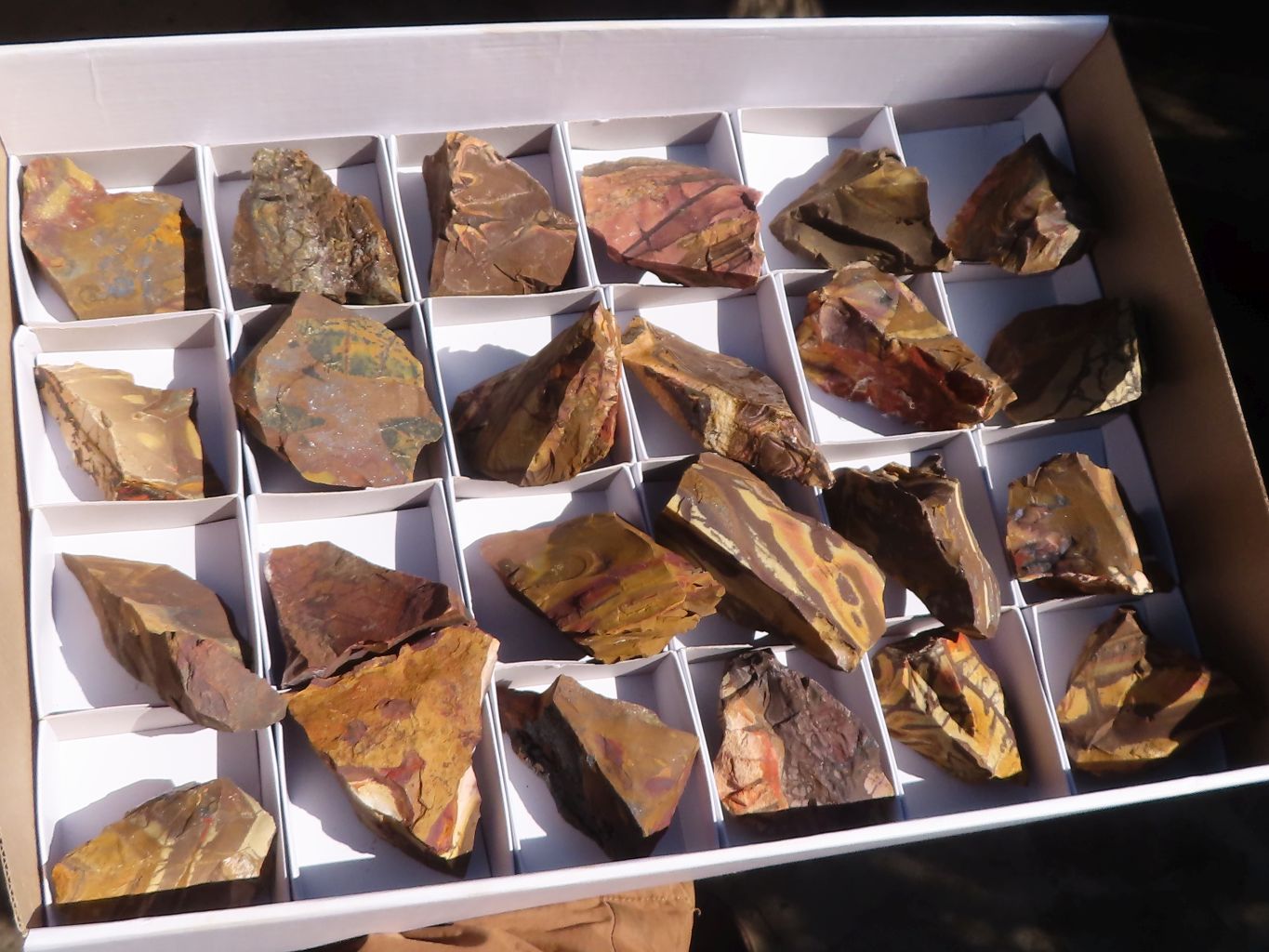 Natural Cobbed Nguni Jasper Pieces  x 24 From Northern Cape, South Africa - Toprock Gemstones and Minerals 