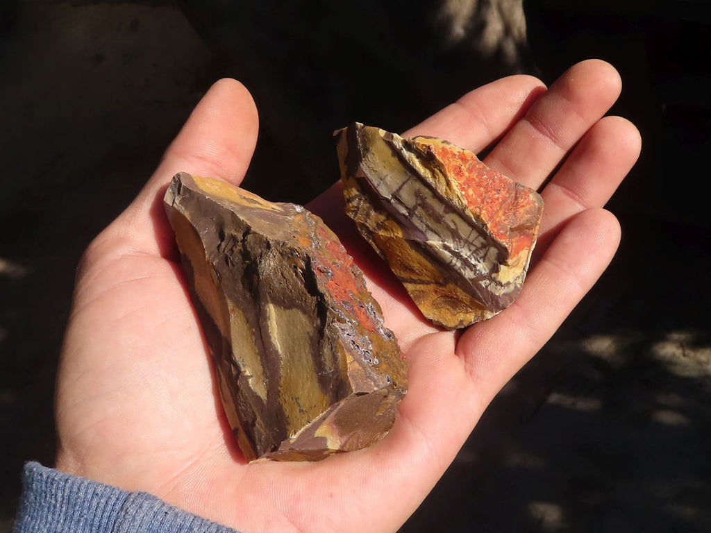 Natural Cobbed Nguni Jasper Pieces  x 24 From Northern Cape, South Africa - Toprock Gemstones and Minerals 