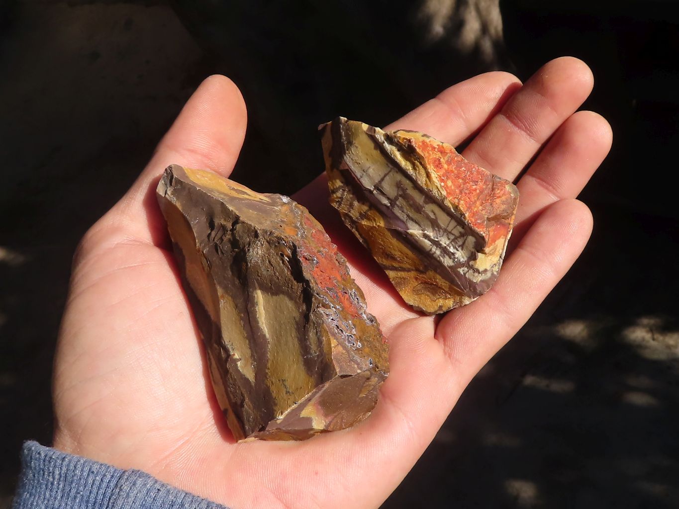 Natural Cobbed Nguni Jasper Pieces  x 24 From Northern Cape, South Africa - Toprock Gemstones and Minerals 