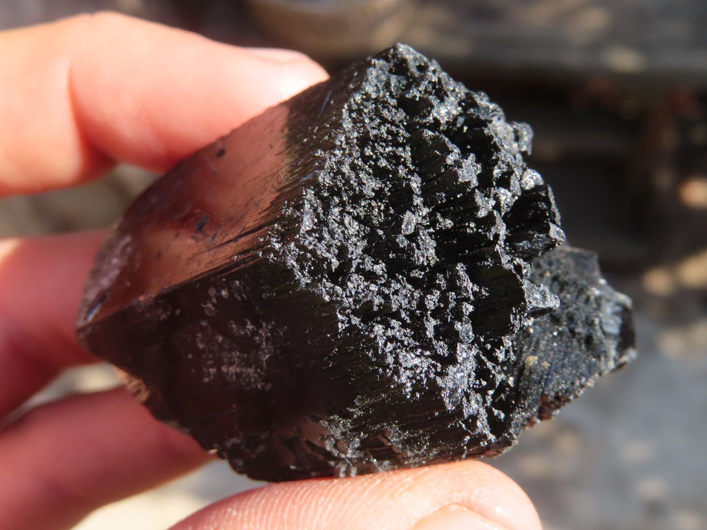 Natural Schorl Black Tourmaline Specimens x 6 From Erongo, Namibia - Toprock Gemstones and Minerals 