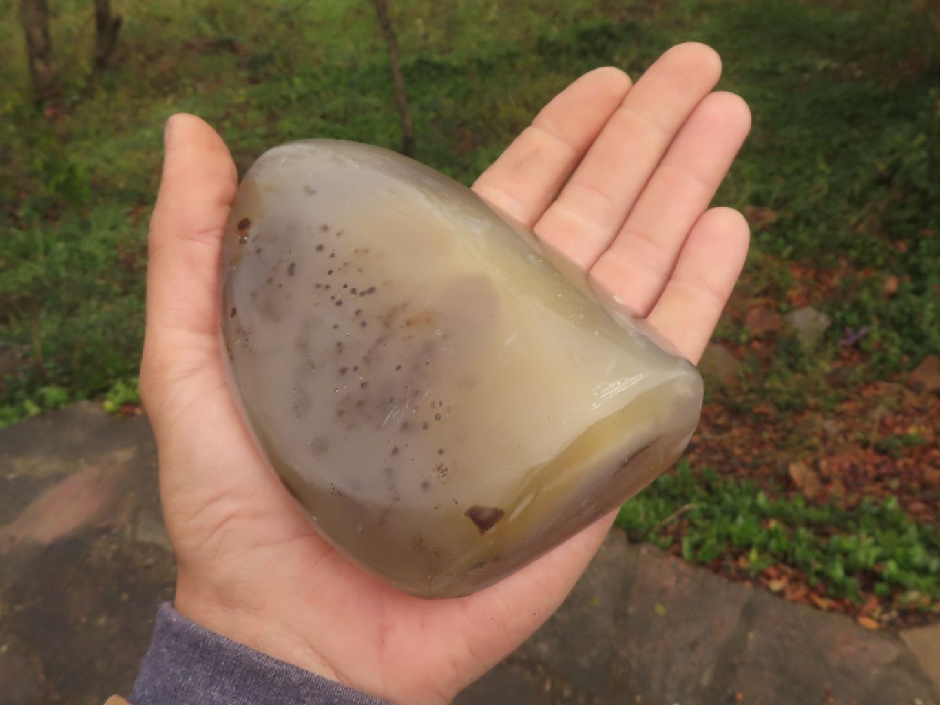 Polished Trio Of Agate Standing Free Forms  x 3 From Madagascar - TopRock