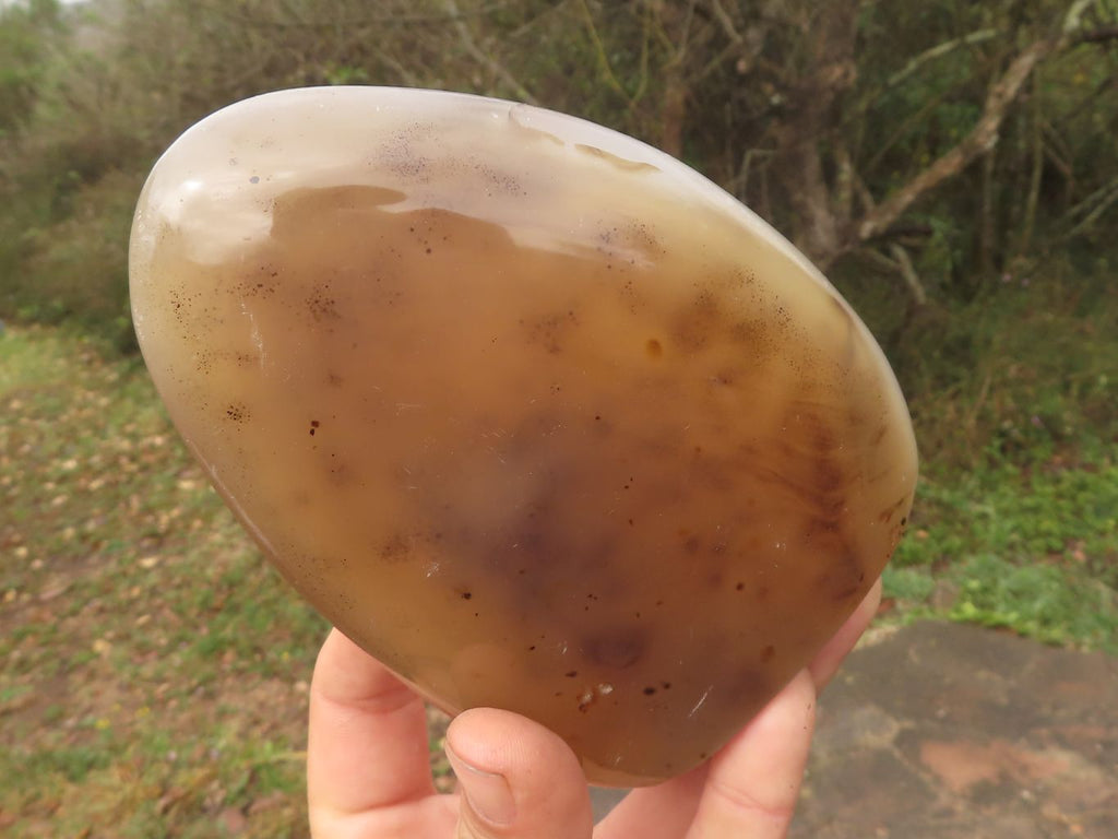 Polished Trio Of Agate Standing Free Forms  x 3 From Madagascar - TopRock
