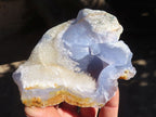 Natural Blue Lace Agate Geode Specimens  x 6 From Nsanje, Malawi - Toprock Gemstones and Minerals 