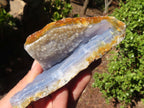 Natural Blue Lace Agate Geode Specimens  x 6 From Nsanje, Malawi - Toprock Gemstones and Minerals 