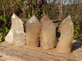 Polished Large Smokey Quartz Crystals x 4 From Angola - Toprock Gemstones and Minerals 