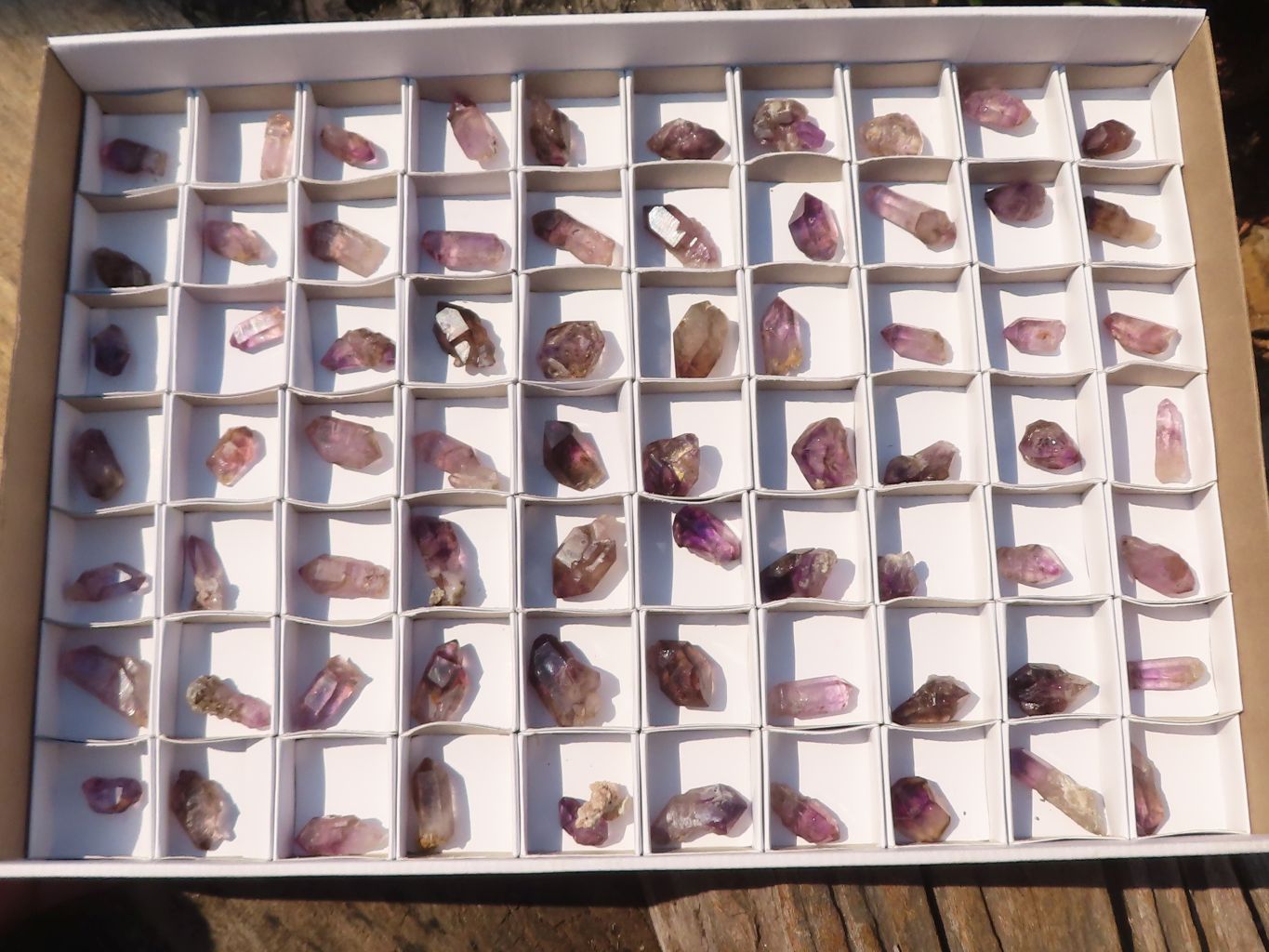 Natural Window Amethyst Crystals  x 70 From Chiredzi, Zimbabwe - Toprock Gemstones and Minerals 