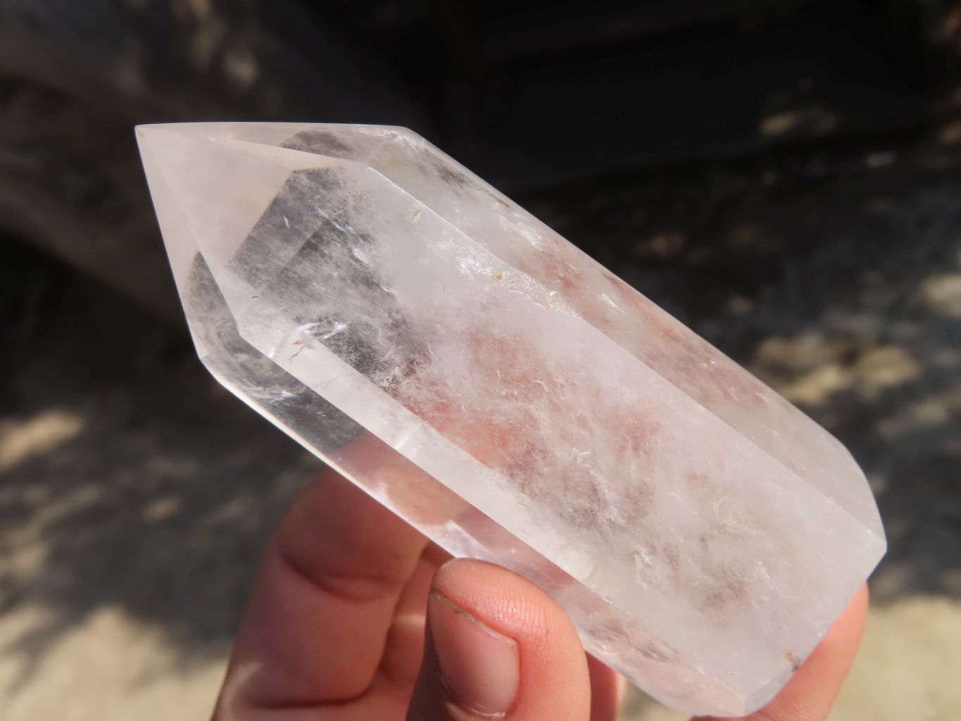 Polished Clear Quartz Crystal Points  x 6 From Madagascar - Toprock Gemstones and Minerals 