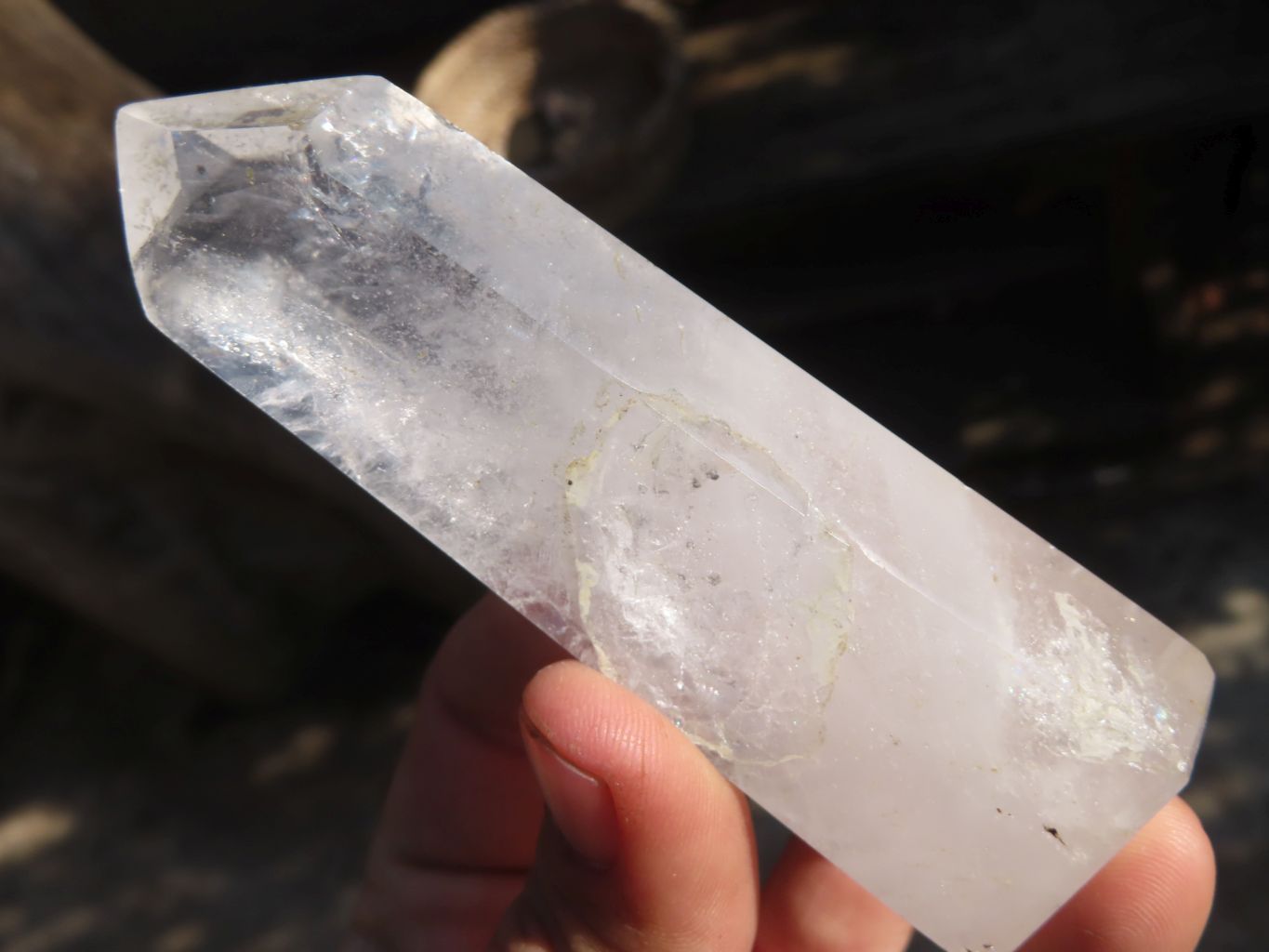 Polished Clear Quartz Crystal Points  x 6 From Madagascar - Toprock Gemstones and Minerals 