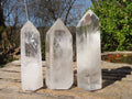 Polished Clear Quartz Crystal Points  x 6 From Madagascar - Toprock Gemstones and Minerals 