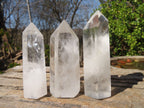Polished Clear Quartz Crystal Points  x 6 From Madagascar - Toprock Gemstones and Minerals 