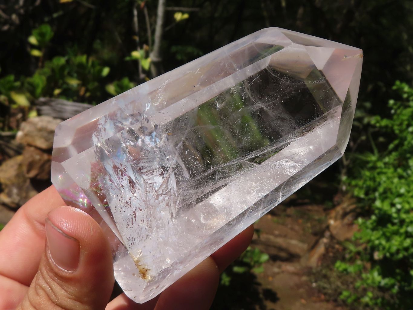 Polished Semi Optic Clear Quartz Points  x 6 From Madagascar - Toprock Gemstones and Minerals 