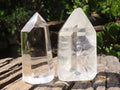 Polished Semi Optic Clear Quartz Points  x 6 From Madagascar - Toprock Gemstones and Minerals 