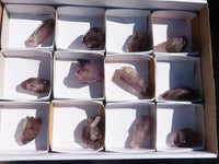 Natural Smokey Amethyst Crystals  x 12 From Chiredzi, Zimbabwe - Toprock Gemstones and Minerals 