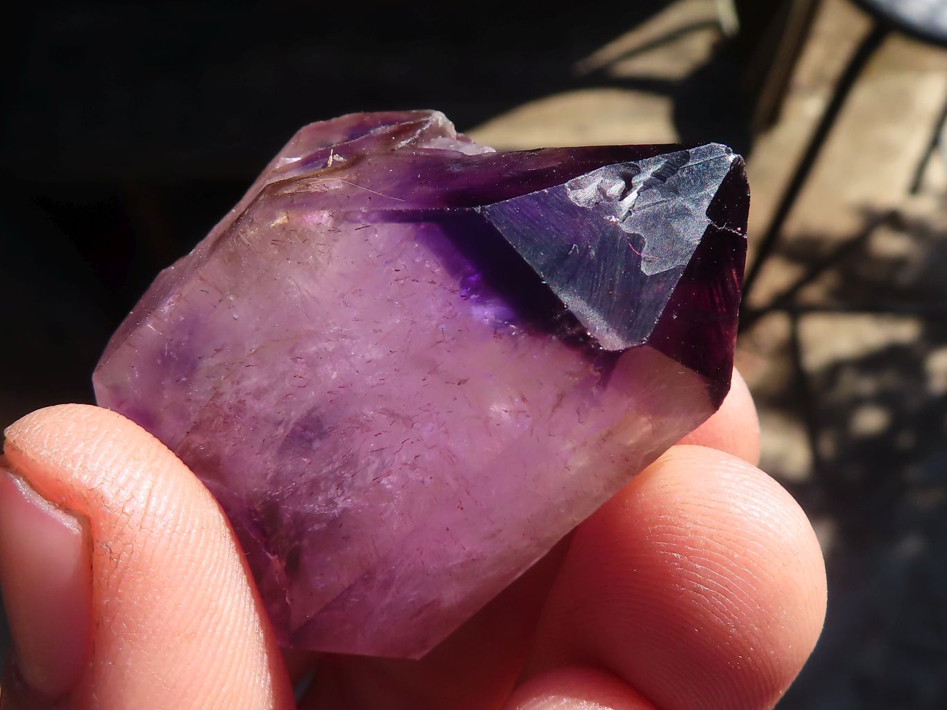 Natural Smokey Amethyst Crystals  x 12 From Chiredzi, Zimbabwe - Toprock Gemstones and Minerals 