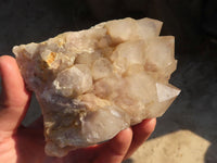 Natural Cascading Smokey Quartz Clusters x 2 From Luena, Congo - Toprock Gemstones and Minerals 