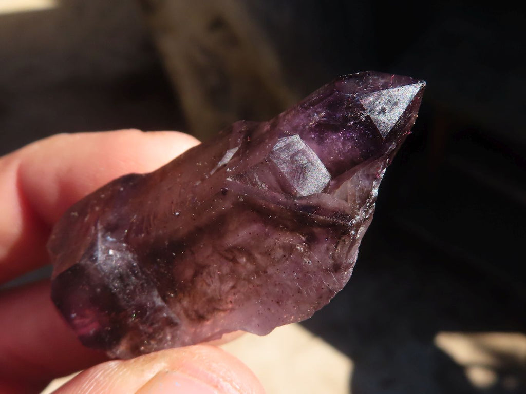 Natural Smokey Amethyst Crystals  x 12 From Chiredzi, Zimbabwe - Toprock Gemstones and Minerals 